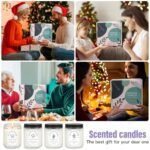 Lavender Candle Gift Set: 4 Soy Wax Scented Candles for Relaxation & Stress Relief - Ideal Christmas Gifts. - Image 8