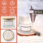 CONNOO 15-Pack 4 OZ Clear Glass Candle Jars with Bamboo Lids - Airtight, Dishwasher Safe, Ideal for Candle Making. - Image 6