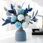 NAWEIDA Faux Hydrangea Flower Arrangements with Vase for Home, Garden, Party, and Wedding Decor. - Image 3