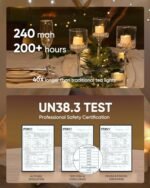 Homemory 12-Pack Flameless LED Tea Lights: 200+ Hour Battery Operated Candles for Events and Decor. - Image 6