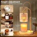 Adjustable Candle Warmer Lamp with Timer: Modern, Flame-Free Home Decor for Wax Blocks & Jar Candles - Image 2