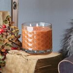 Root Candles 12 oz Mulled Cider Scented Candle in Honeycomb Glass - Premium 3-Wick Beeswax Blend - Image 5