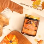 Spiced Pumpkin Scented Candle - Natural Soy Autumn Aromatherapy - 7 oz Jar for Home & Gifts - Image 5