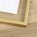 AceList Set of 3 Metal Geometric Glass Photo Frames: 4"x4", 4"x6", 5"x7" Sizes Included - Image 7