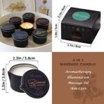 LUXMASA Soybean Wax Massage Oil Candle: Stress Relief & Skin Moisturizer, Caramel Whisky Scent, Perfect for Spa & Romantic Gifts, 2.35 OZ. - Image 5