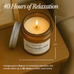 Bare Botanics Warm Vanilla Oak Soy Candle - 100% Plant-Based, Non-Toxic, Handpoured in WI, 40+ Hour Burn Time. Perfect Gift! - Image 5