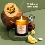 Elk Field Orange Clove Organic Beeswax Candle | 100% Pure, Non-Toxic, 80-Hour Burn | Natural 10oz Scented Candle - Image 4