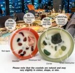 Healing Crystal Chakra Jar Candles Set - Scented Soy Candles for Women in Green & Orange (2 Pack) - Image 5