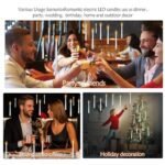 Kakoya Flameless Floating Candles: 20 LED Taper Candles with Remote for Halloween Decor (White) - Image 6