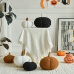 Delivery Pumpkin Pillows: Decorative Throw Pillows for Couch & Bed, Fall & Halloween Home Decor (Black, 11 In) - Image 5