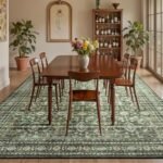 Lofus 8x10 Green Area Rug: Washable Non-Slip Soft Boho Carpet for Living Room, Bedroom & Office - Image 3