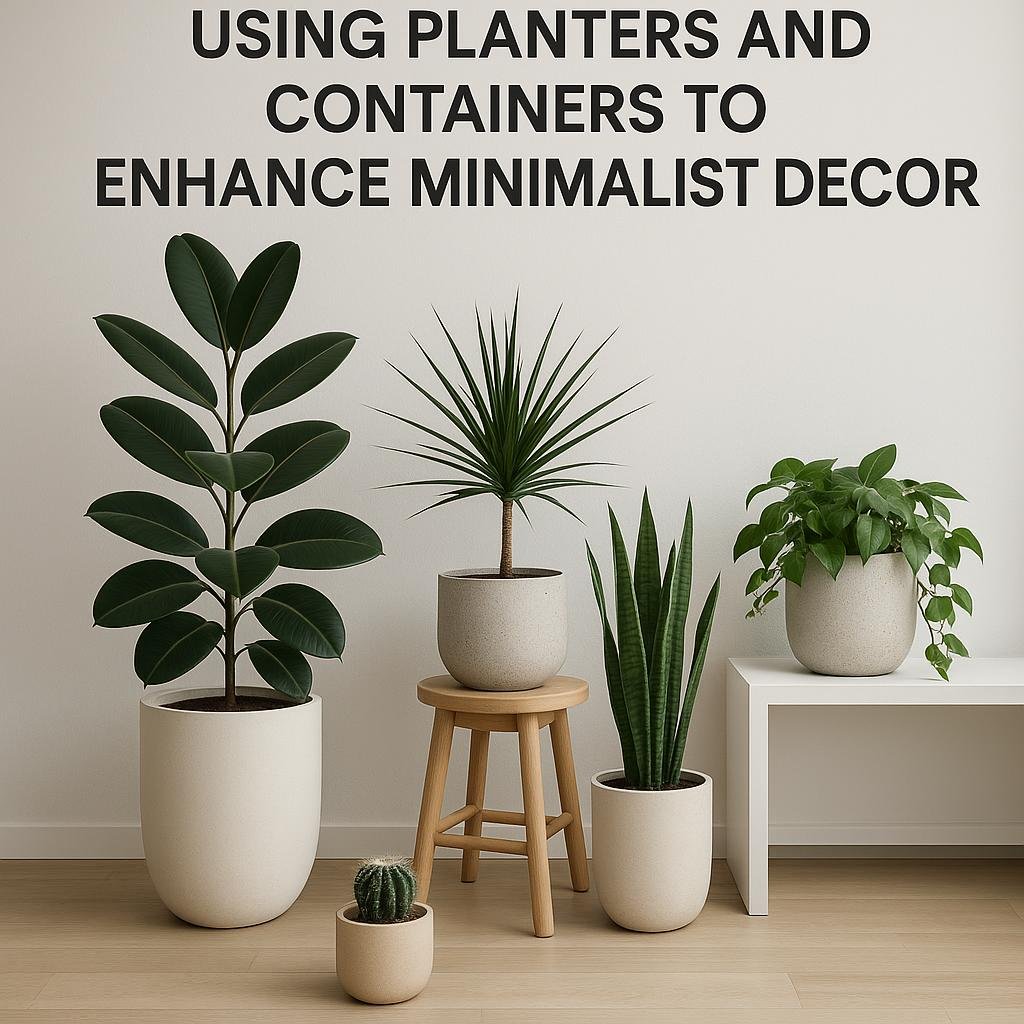 Using Planters and Containers to enhance Minimalist Decor