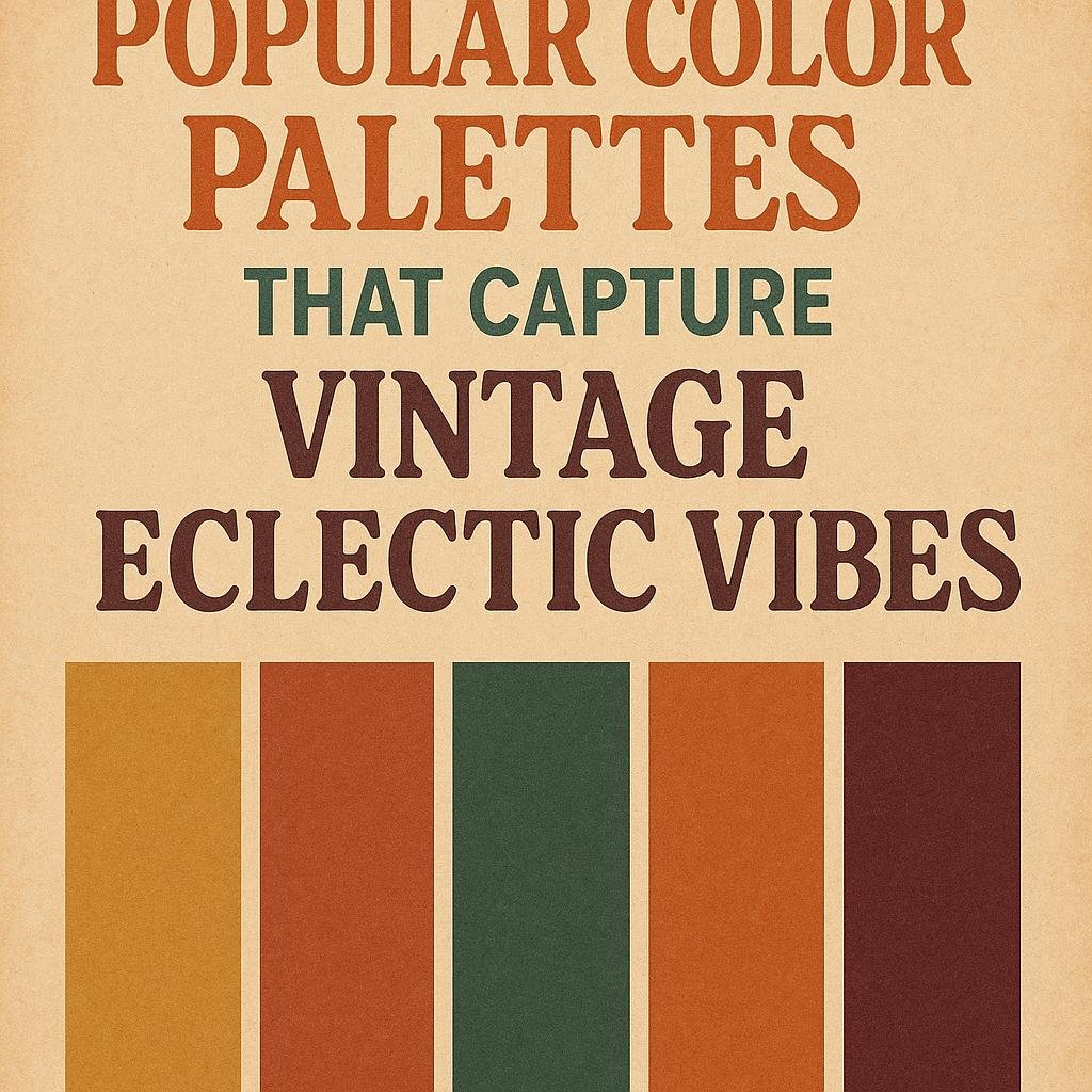 Popular⁤ Colour‌ Palettes That Capture Vintage ​Eclectic Vibes