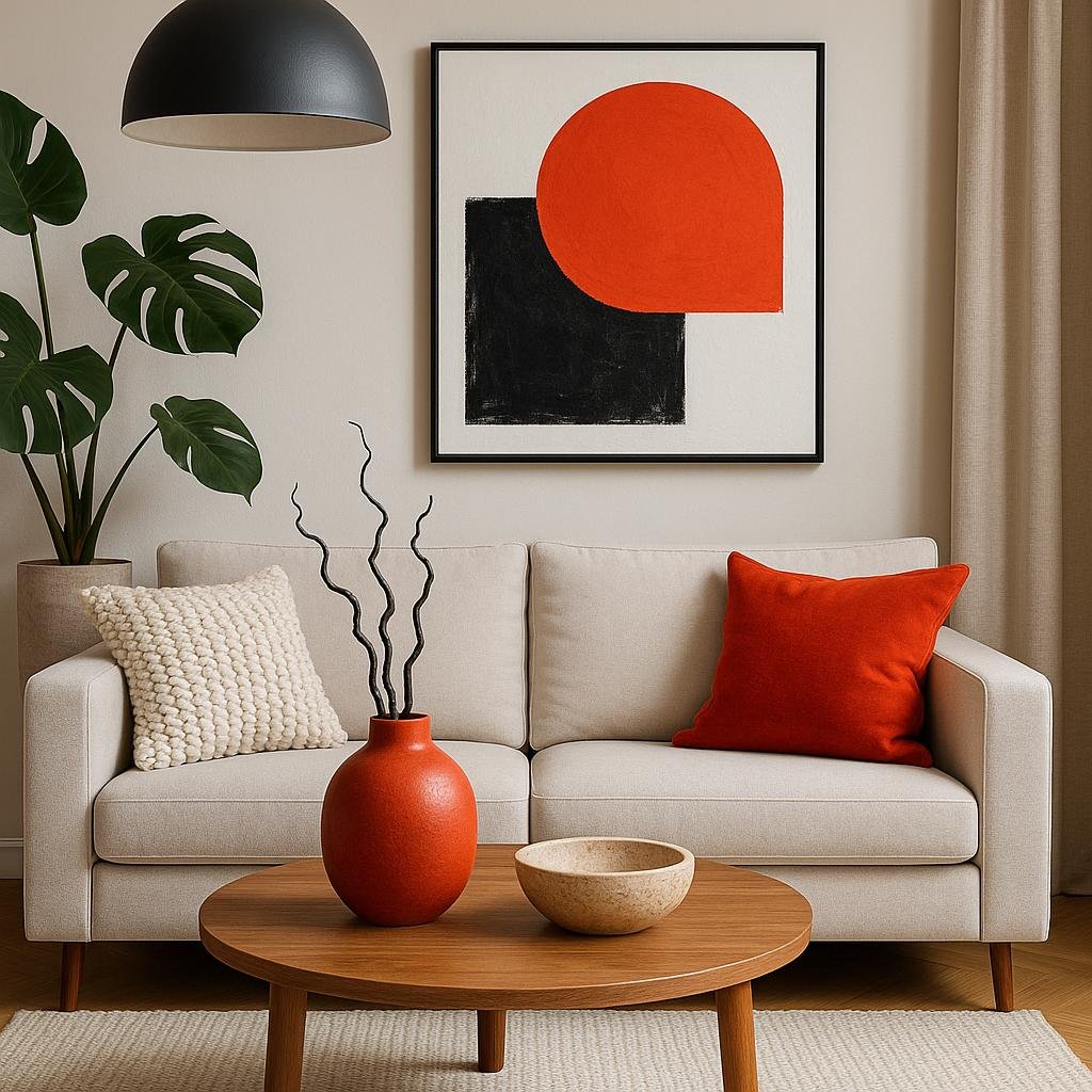 Balancing Neutrals with Bold Accents for Visual Interest