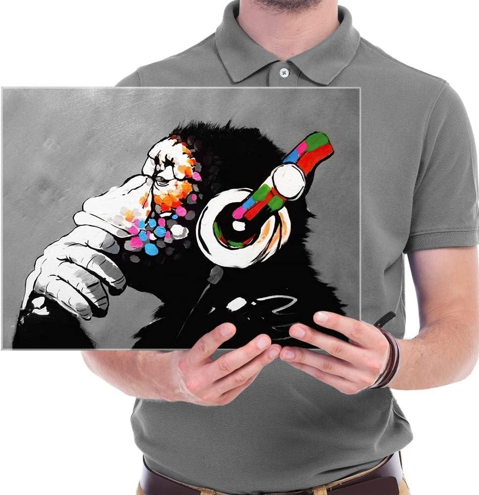 Our Review of Wieco Art's Stylish Banksy Monkey Headphone Canvas‌ Print