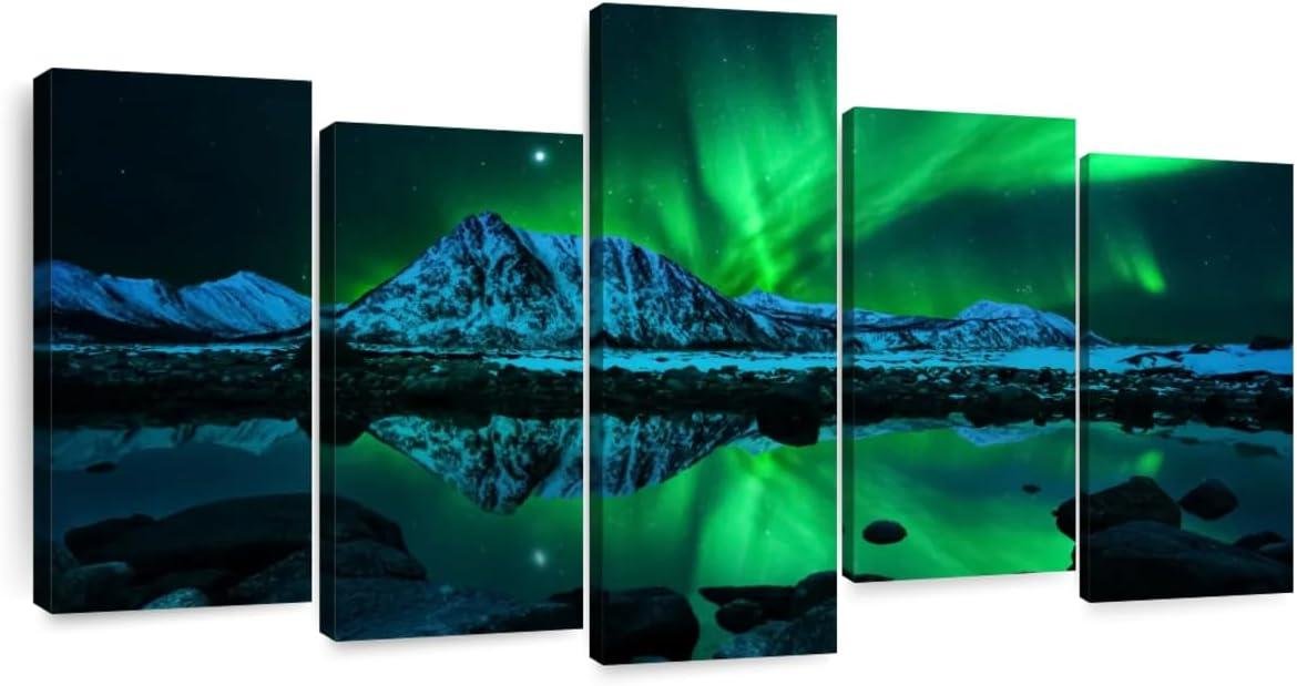 Our ⁢Review: ElephantStock's Stunning‍ Aurora Borealis Canvas