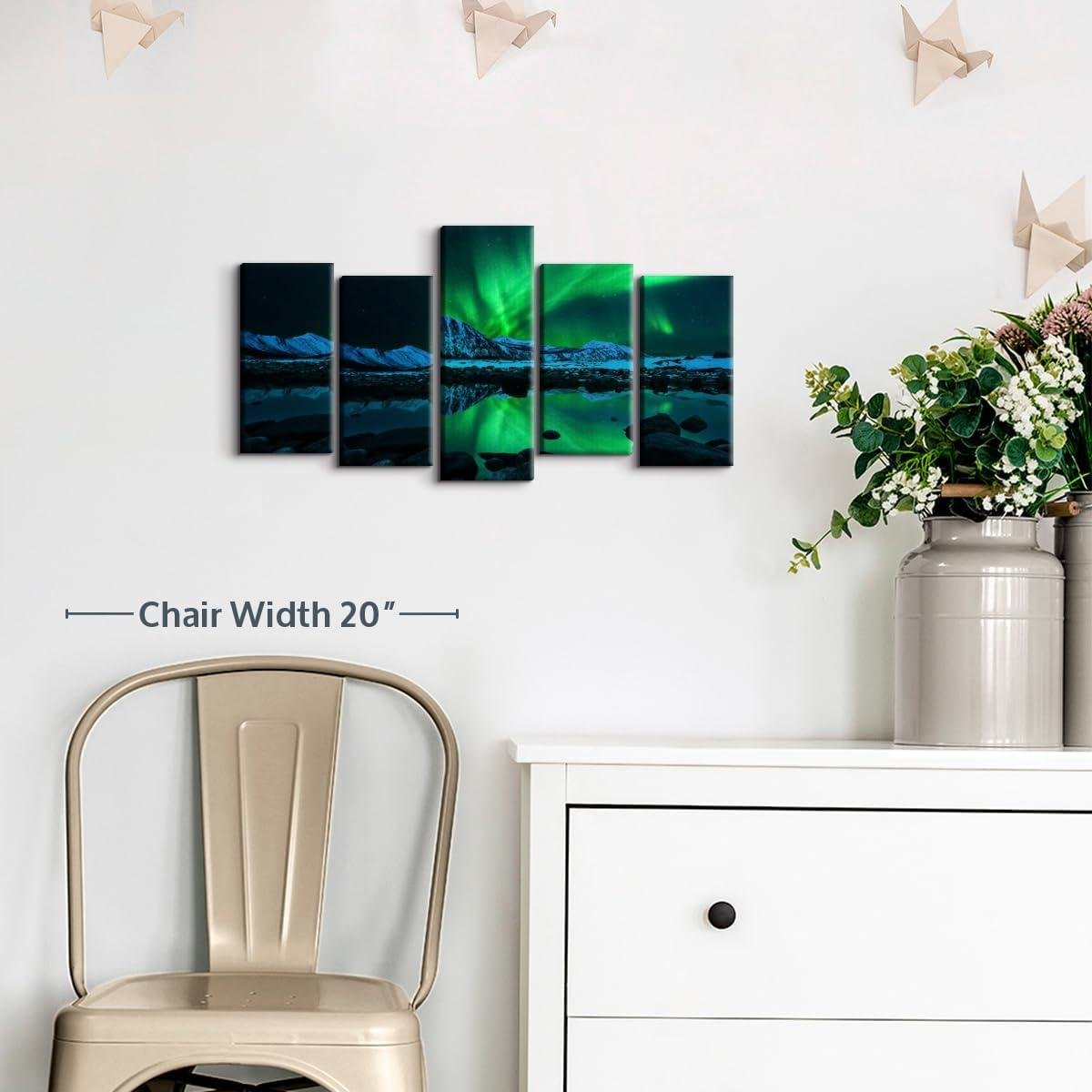 Our Review: ElephantStock's Stunning Aurora ‍Borealis Canvas