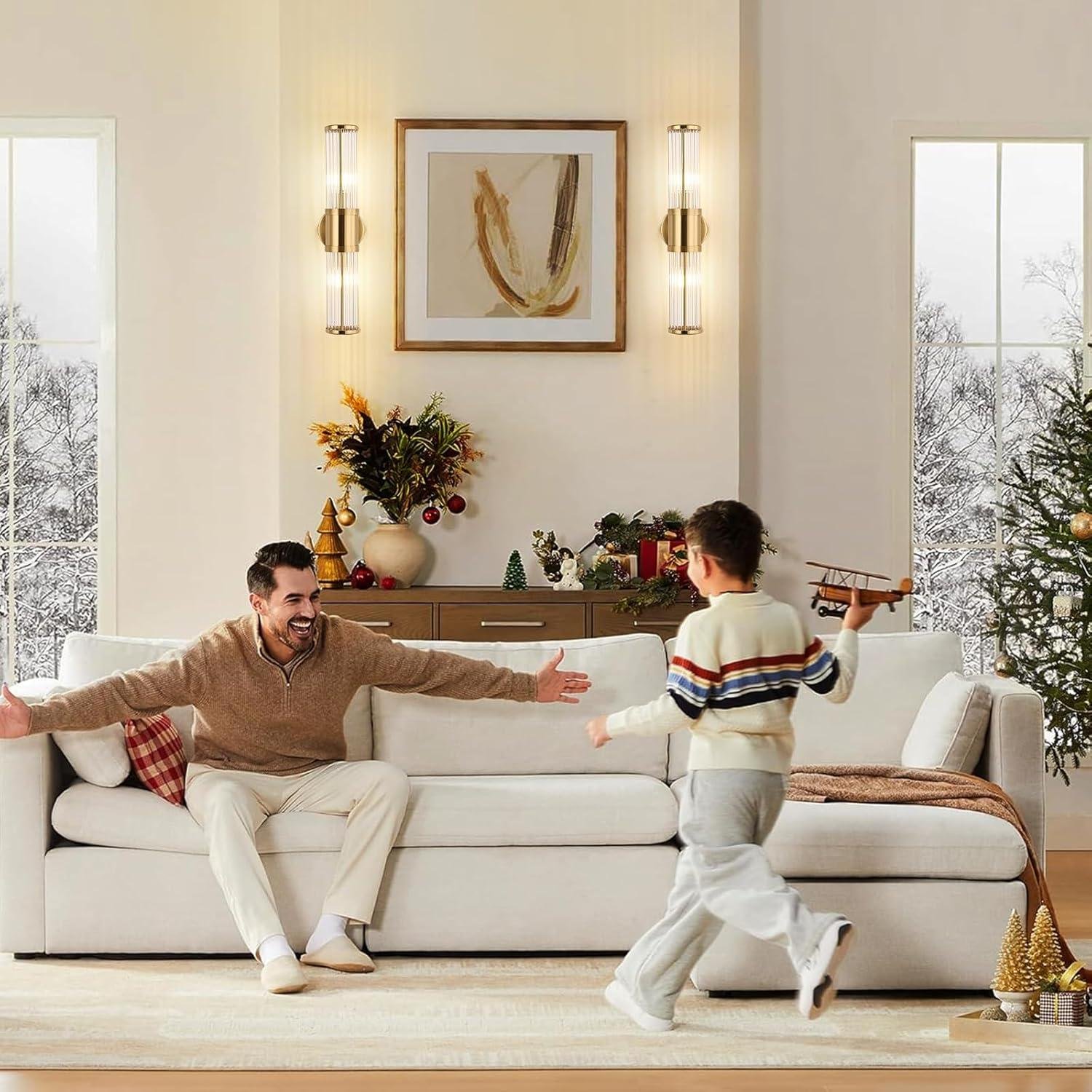 Our Honest‍ Review: glass Rod brass Vanity Light for Bathrooms