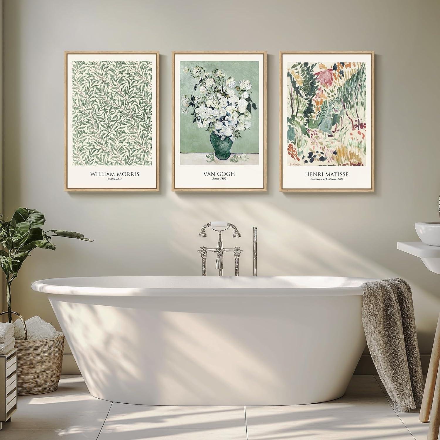 Elevating Home Spaces: Our‍ Review of Matisse Sage Green Triptych Wall Art