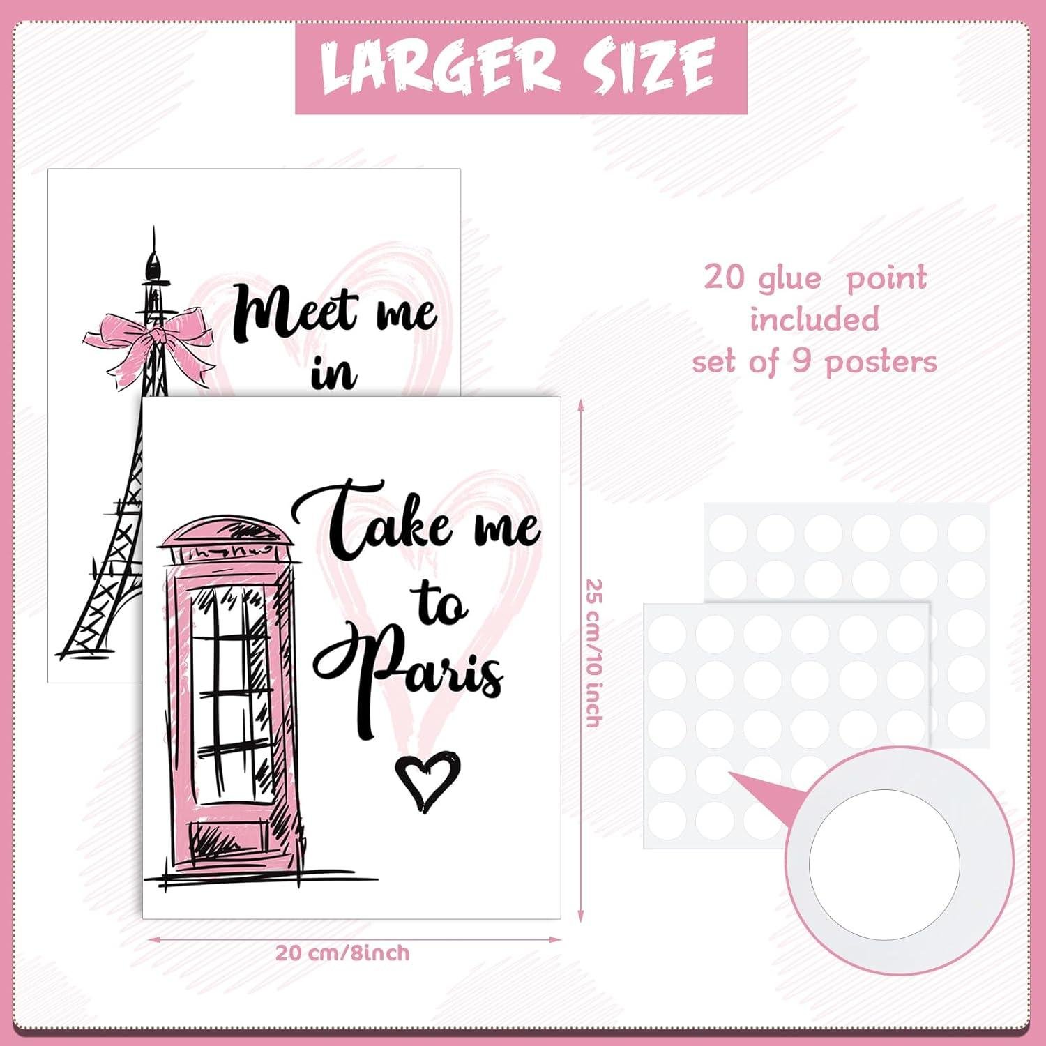 Our Review: 9-Piece Pink Paris Wall Art for Stylish Décor