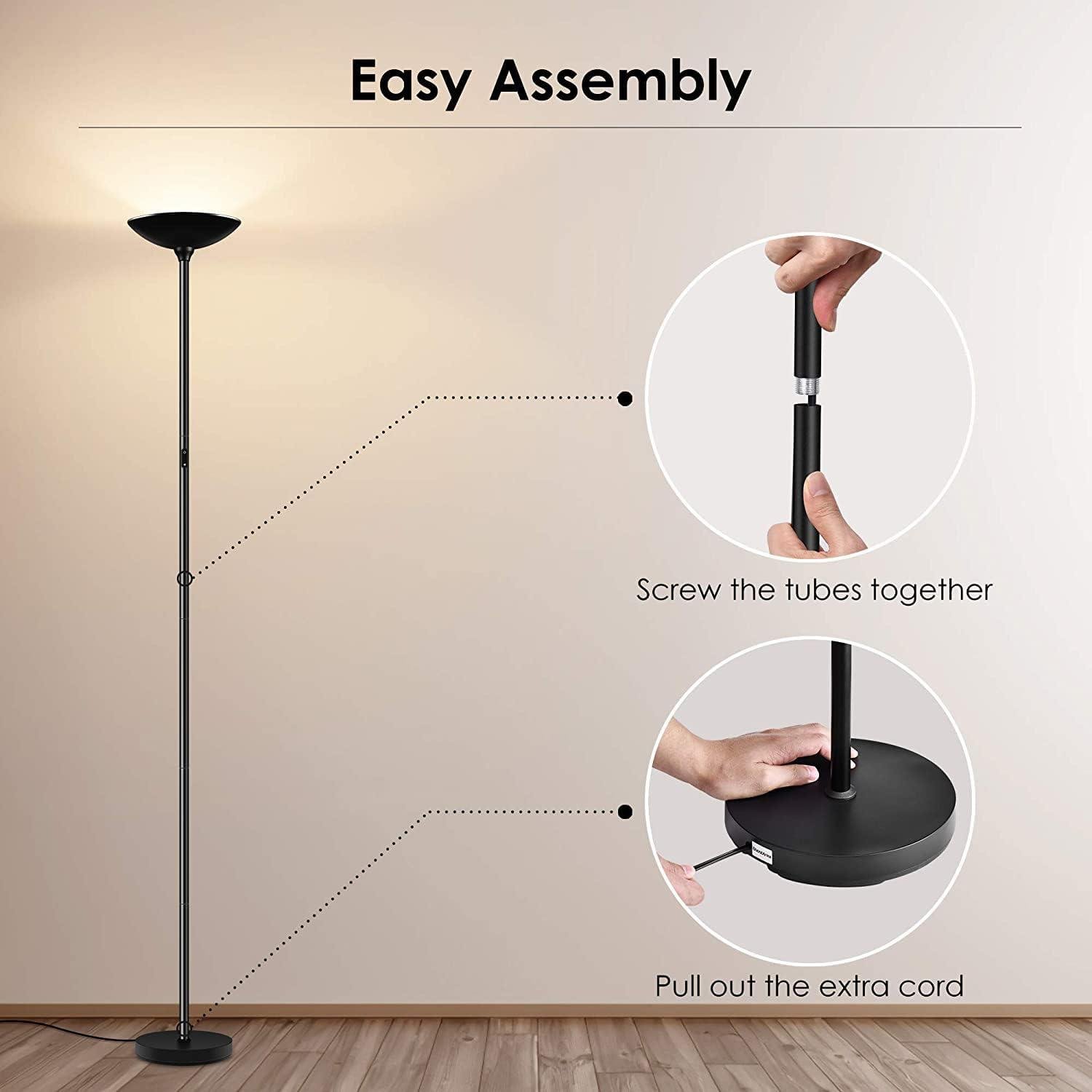 Our Honest Review of the BoostArea 20W stepless Dimmable Floor lamp