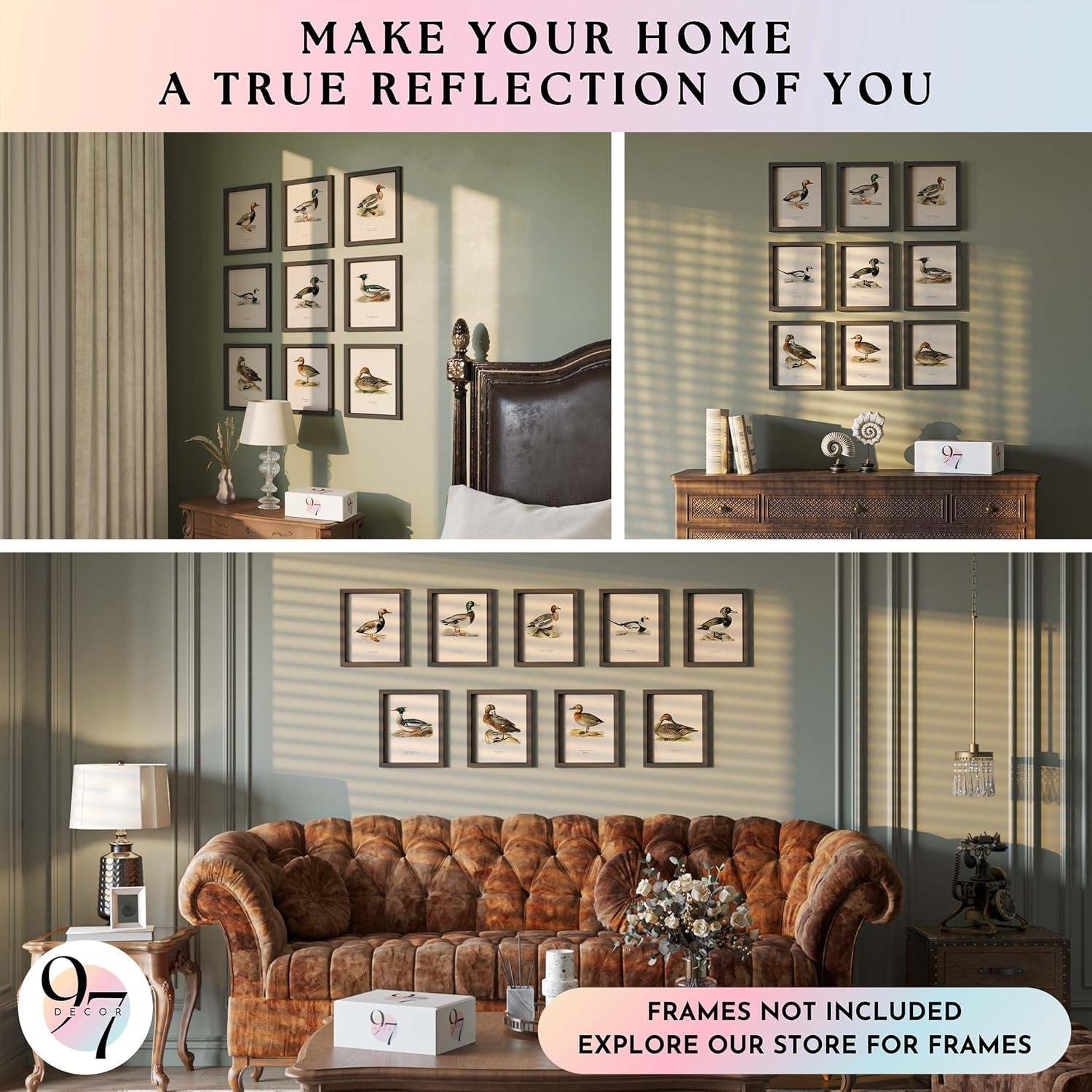 Our Review: Vintage Mallard Prints for Rustic Home Charm