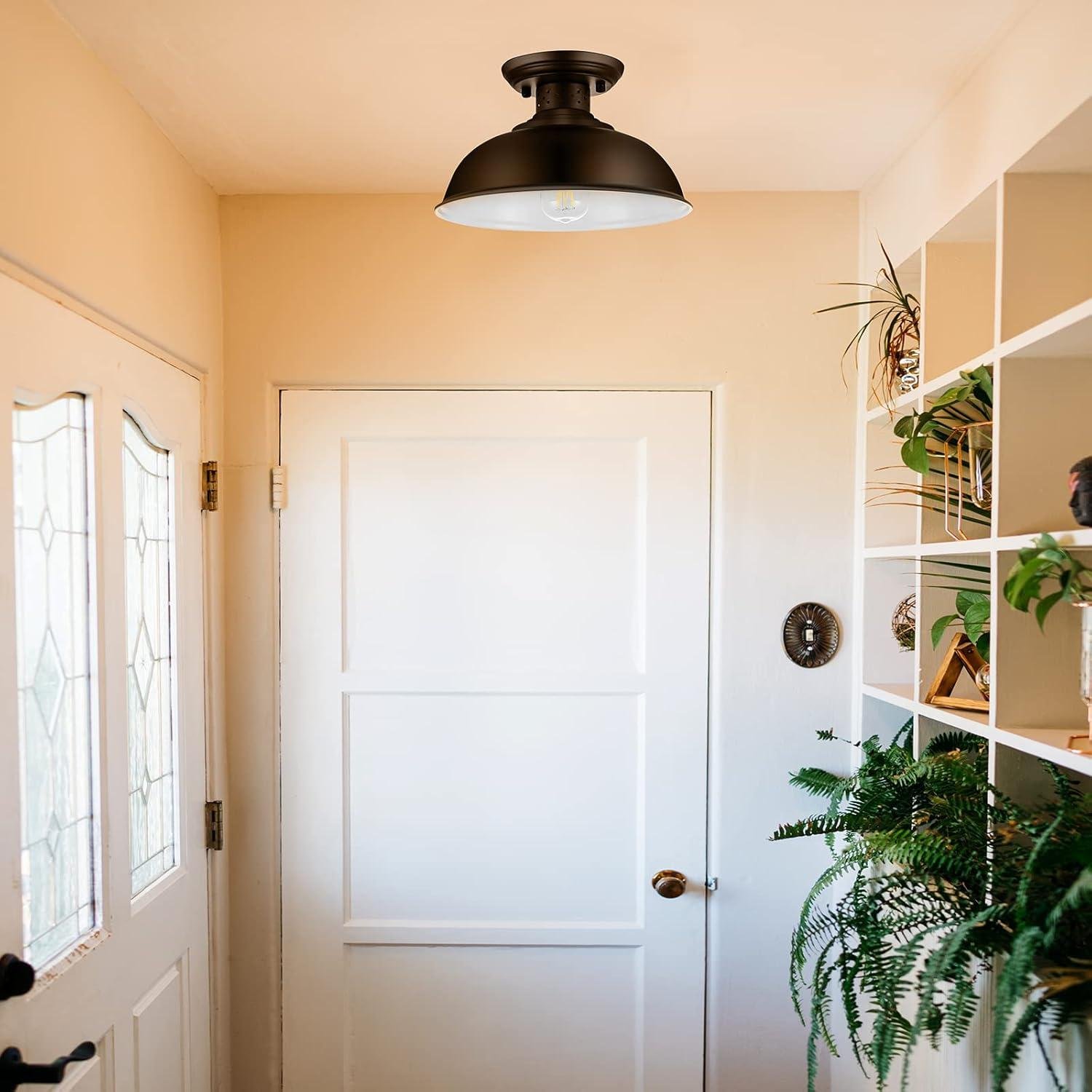 Our Honest Review: Rustic Semi ⁢Flush Mount Ceiling Light⁣ Fixture