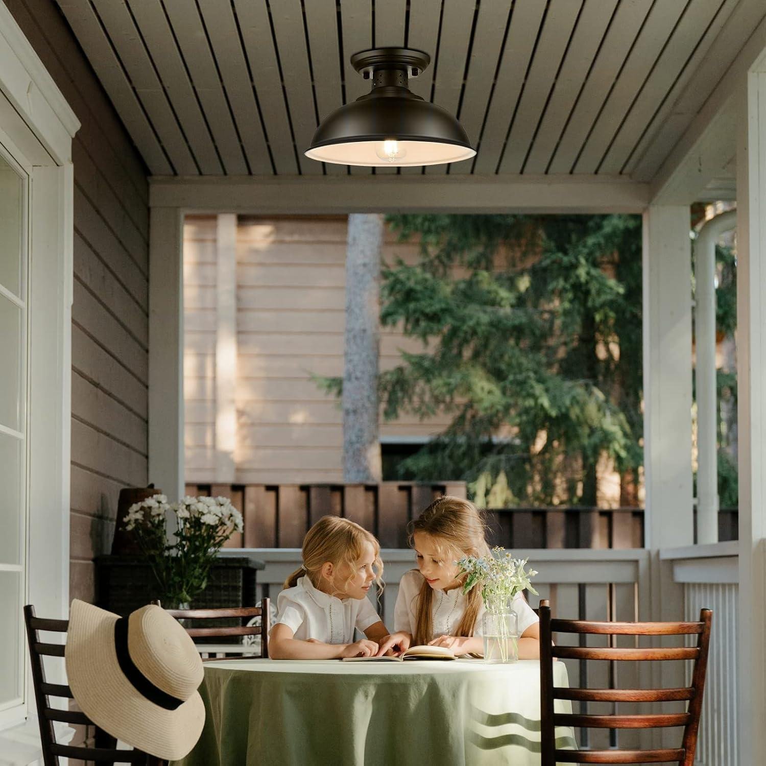 Our‍ Honest⁢ Review: Rustic Semi Flush Mount Ceiling Light Fixture