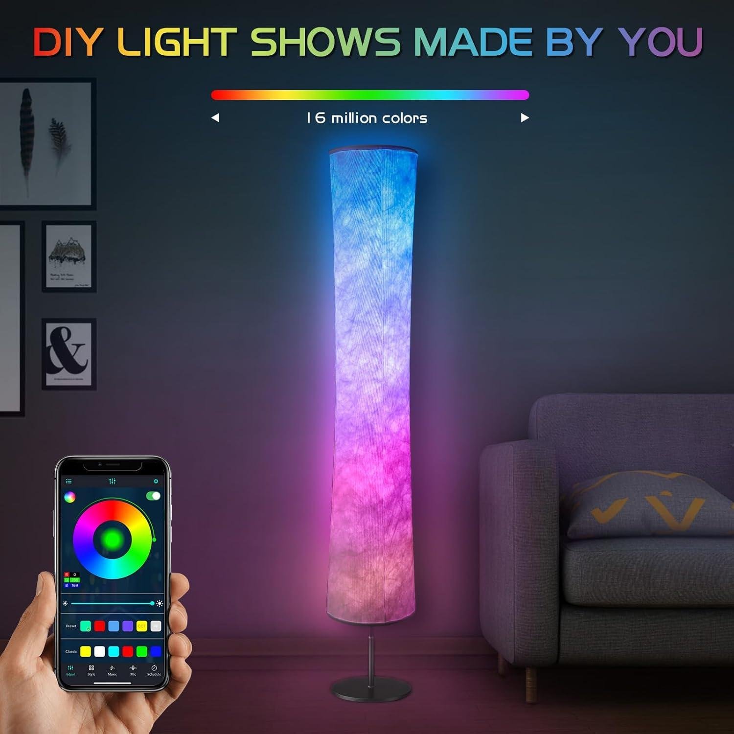 Our torchlet Floor ‌lamp Review: Vibrant RGB Lighting & Smart controls