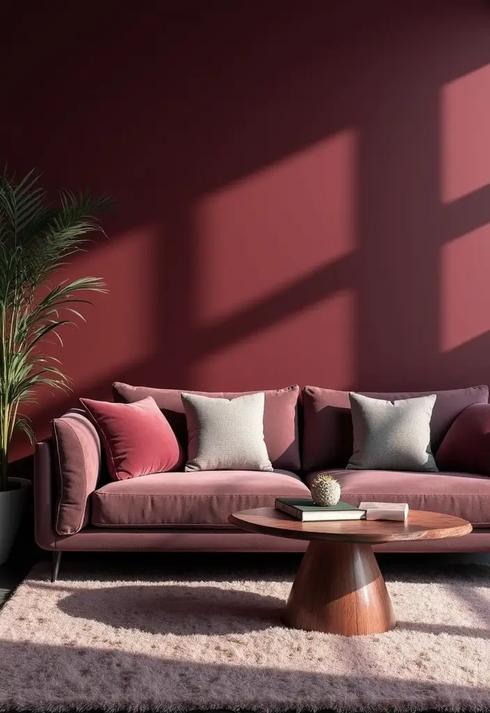 10 Fall Colors That'll Transform Your Living Room Into Autumn Bliss (You Won't Believe #3!) - 4. Deep Burgundy 1