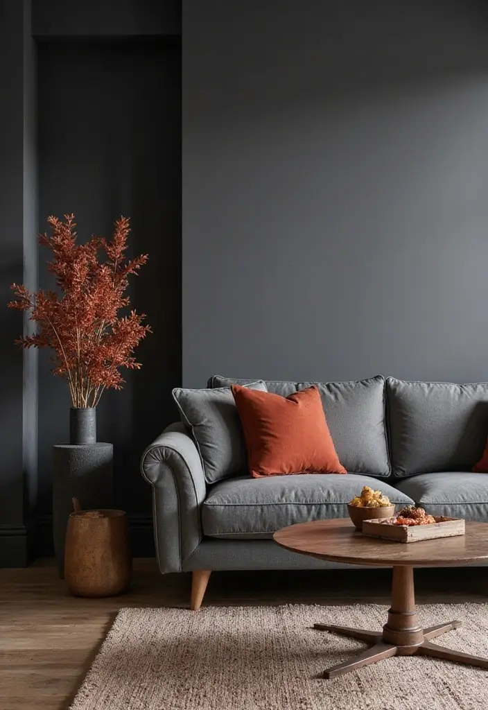 10 Fall Colors That'll Transform Your Living Room Into Autumn Bliss (You Won't Believe #3!) - 8. Charcoal Gray 1