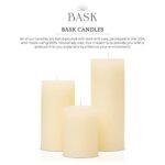 BASK Unscented Ivory Mottled Pillar Candles Set of 3 – Dripless, Smokeless for Any Occasion - Image 6