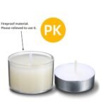 Tuyai 100 Pack Unscented Clear Tea Light Candles - Perfect for Dinner, Weddings, Spa, and Home Decor! - Image 3
