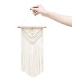 Mkono Small Macrame Wall Hanging 3-Pack | Boho Woven Wall Art for Chic Home Decor | Perfect Gift, 8" W x 14" L - Image 5