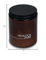 Handcrafted Hemlock Park Sandalwood Candle with Natural Coconut Wax & Crackling Wood Wick – 8 oz - Image 6
