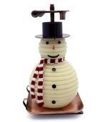 Candle by the Hour: 100-Hour Snowman Candle, Eco-Friendly Beeswax, Copper Base, Cotton Wick - Image 3