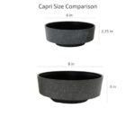 The HC Companies 8-inch Round Plastic Capri Bowl in Faux Concrete – Perfect for Succulents! - Image 6