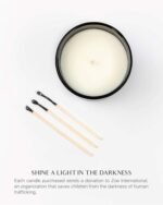 Benevolence LA Bergamot & Jasmine Soy Candles | 8oz Black Holiday Candle for Home & Gifts | 45 Hour Burn - Image 7