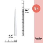 BOLSIUS Unscented 10-Inch Dinner Candles, 10-Pack - 8-Hour Smokeless, Dripless Taper Candles for Home Décor - Image 2