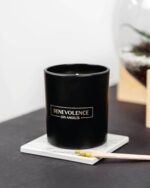 Benevolence LA Bergamot & Jasmine Soy Candles | 8oz Black Holiday Candle for Home & Gifts | 45 Hour Burn - Image 6