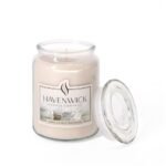 Havenwick Vanilla Buttercream Soy Blend 22-oz Large Jar Candle, Long Lasting 110-130 Hour Burn Time with Single Cotton Wick, Relaxing Scented Candles for New Home Gift & Housewarming Parties