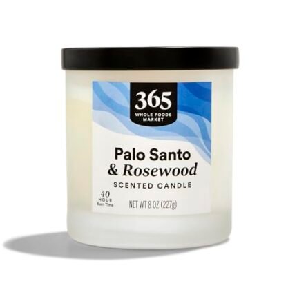 365 by Whole Foods Market, Scented Candle, Palo Santo & Rosewood, 40 Hour Burn Time, 8 Ounce