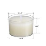 Tuyai 100 Pack Unscented Clear Tea Light Candles - Perfect for Dinner, Weddings, Spa, and Home Decor! - Image 2