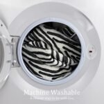 YIHOUSE 5x8 Ft Abstract Washable Rug: Modern Black and White Non-Slip Area Rug for Home & Office. - Image 4