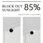 Homechoice Decor Thermal Insulated Blackout Curtains, 54"W x 84"L, Boho Ruched Design, Camel Color - Image 6