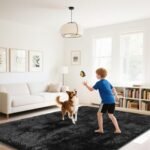 Fluffy Black Shaggy Area Rug 2x4 - Soft Bedroom & Entryway Rug for Living Room & Kids' Decor - Image 4