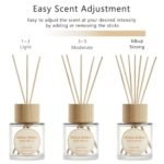 Binca Vidou Lavender & Vanilla Reed Diffuser Set - 2 Natural Aromatherapy Oils for Home & Office - Image 5
