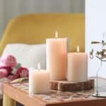 Set of 3 Unscented Ivory Pillar Candles - 3x6 Inch Hand-Poured, Long-Lasting, Smokeless Decor. - Image 6