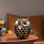 Leekung Owl Statue Home Decor - Owl Figurines for Bookshelf, Bedroom, Living Room, Office & TV Stand Decorations - Animal Sculptures Gift for Bird Lovers