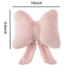 Novohive Butterfly Bow Pillow - Cute Decorative Throw Pillow for Bed & Sofa, Pink, 10 x 8 inches, Adorable Home Decor. - Image 3